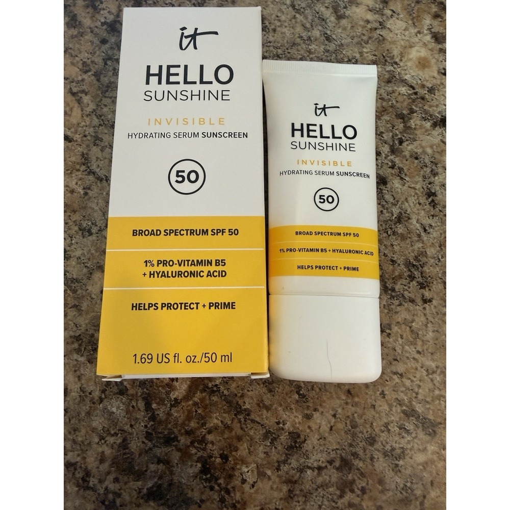 IT Cosmetics Hello Sunshine Invisible Face Serum Sunscreen SPF 50  Expired 08/26